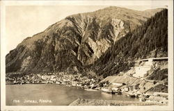 View of Mountains in Juneau Postcard