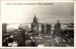 Looking East from Chicago Board of Trade Observatory Illinois Postcard Postcard