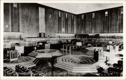 The Exchange Hall - Chicago Board of Trade Illinois Postcard Postcard