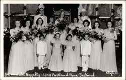 1949 Portland Rose Festival - Jr. and Sr. Royalty Postcard