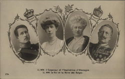 LL.MM L'Empereur et l'Imperatrice d'Allemagne; LL. MM Le Roi et la Reine des Belges Postcard