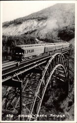 Stoney Creek Bridge Selkirk Mountains British Columbia Canada Postcard Postcard