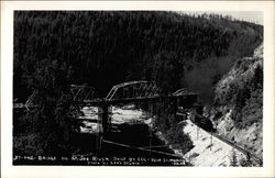 Bridge on St. Joe River Saint Maries, ID Postcard Postcard