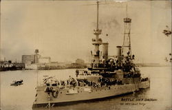 Battleship Oregon on her Last Trip Postcard