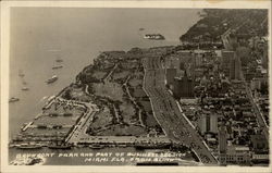 Bayfront Park and Part of Business Section, From Blimp Postcard