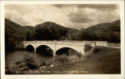 Three Arch Bridge, Mohawk Trail Postcard