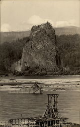 Castle Rock Columbia River Highway, OR Postcard Postcard