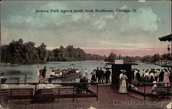 Jackson Park Lagoon South from Boathouse Chicago Illinois