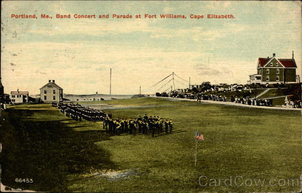 Band Concert and Parade at Fort Williams, Cape Elizabeth Portland Maine