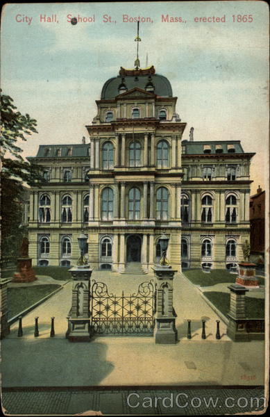 City Hall, School St Boston Massachusetts