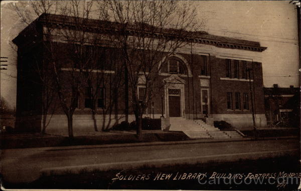 Soldiers New Library Building Fort Monroe Virginia
