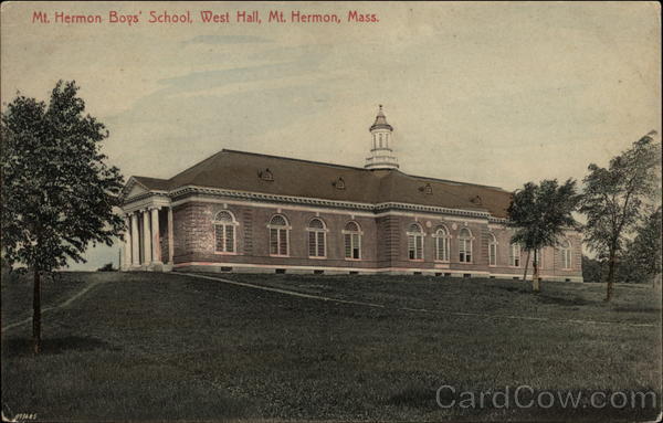 Mt. Hermon Boys' School, West Hall Mount Hermon Massachusetts