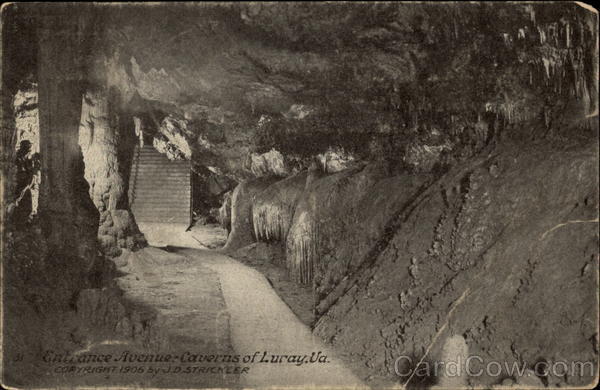 Entrance Avenue, Caverns of Luray, Va Virginia