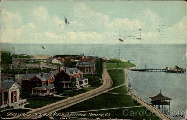 Officers Quarters and Park Fort Monroe Virginia