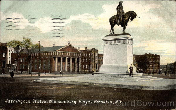 Washington Statue, Williamsburg Plaza Brooklyn New York