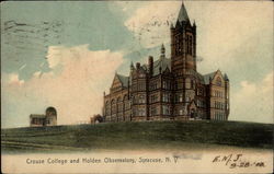 Crouse College and Holden Observatory Postcard