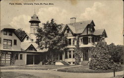 Farm House, University Farm Postcard