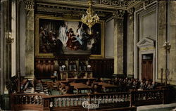 Federal Courtroom in New Court House Postcard