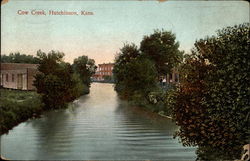 Cow Creek Hutchinson, KS Postcard Postcard