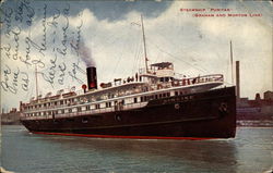 Steamship Puritan; Graham and Morton Line Steamers Postcard Postcard