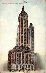 Singer Building Postcard