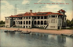Casino from the Canal, Belle Isle Postcard