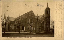 The First Baptist Church Franklin, PA Postcard Postcard