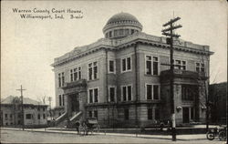 Warren County Court House Williamsport, IN Postcard Postcard