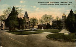 Main Building, Theatre and Treasurers Office, National Soldiers' Home Hampton, VA Postcard Postcard