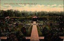 Garden of Flowers Glen Cove, NY Postcard Postcard