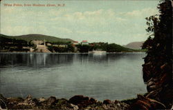 West Point from Hudson River New York Postcard Postcard