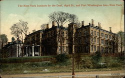 New York Institute for the Deaf, 163rd St., and Fort Washington Ave., New York Postcard