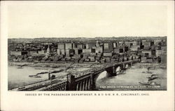 East Bridge and Business Section Postcard