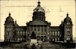 Iowa State Capitol Des Moines, IA Postcard Postcard