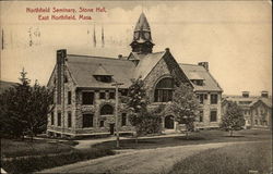 Northfield Seminary, Stone Hall East Northfield, MA Postcard Postcard