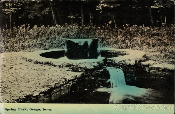 Spring Park Osage Iowa