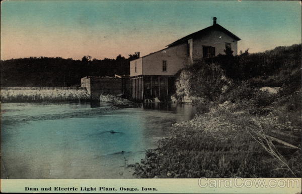 Dam and Electric Light Plant Osage Iowa