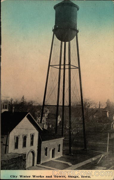 City Water Works and Tower Osage Iowa