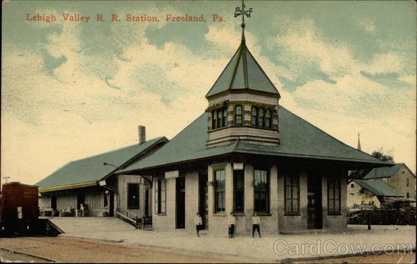 Lehigh Valley Train Station Freeland Pa Pennsylvania