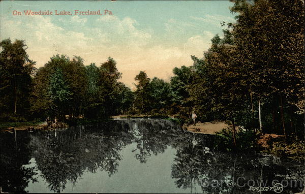 On Woodside Lake Freeland Pennsylvania