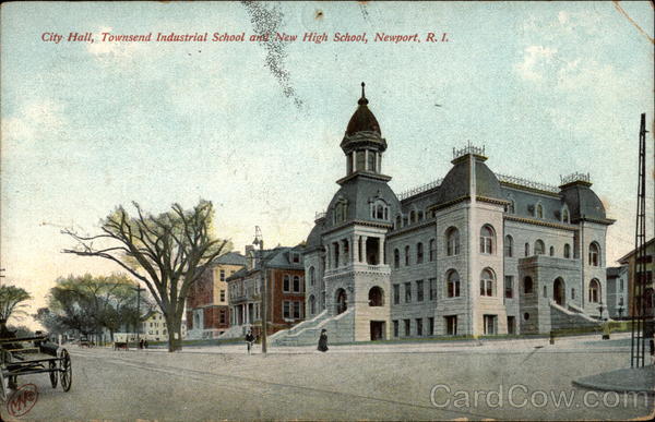City Hall, Townsend Industrial and New Highs School Newport Rhode Island