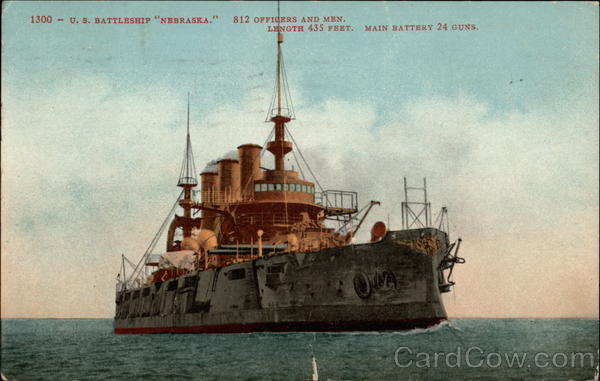 1300 - U.S. Battleship Nebraska Battleships