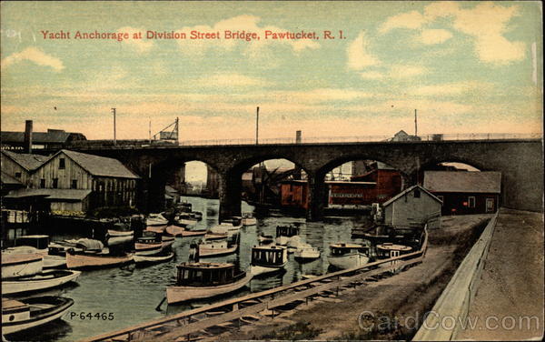 Yacht Anchorage at Division Street Bridge Pawtucket Rhode Island