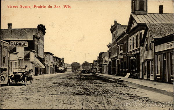 Street Scene Prairie du Sac Wisconsin