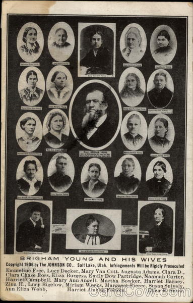 Brigham Young and his wives Salt Lake City Utah Men