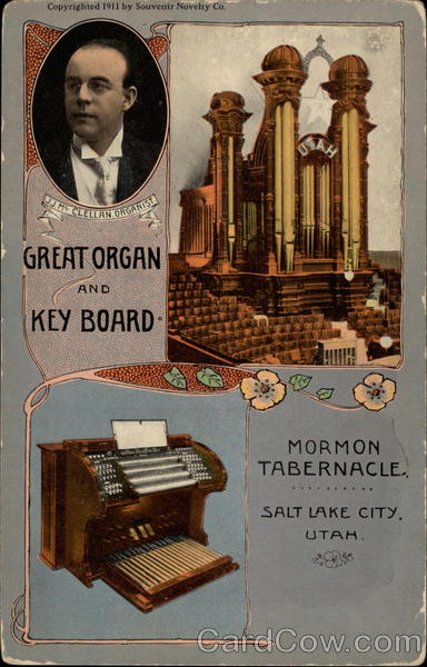 Great organ and keyboard, Mormon Tabernacle, JJ McClellan Organist Salt Lake city Utah