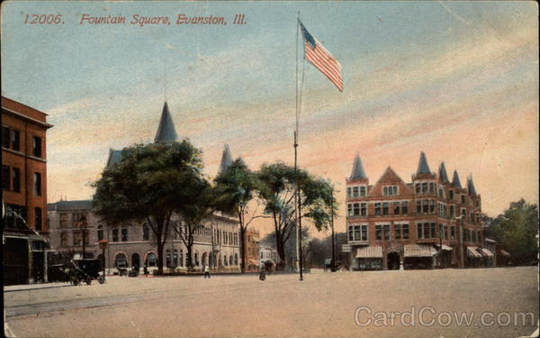 Fountain Square Evanston Illinois
