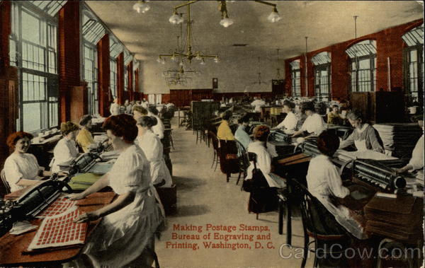 Making Postage Stamps - Bureau of Engraving and Printing Washington District of Columbia