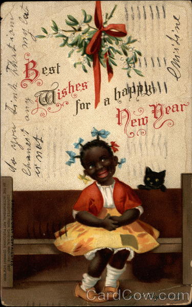 Best Wishes for a Happy New Year Black Americana