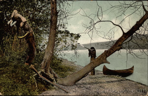 Deerslayer Shooting his First Indian, Gravelly Point Middlefield New York